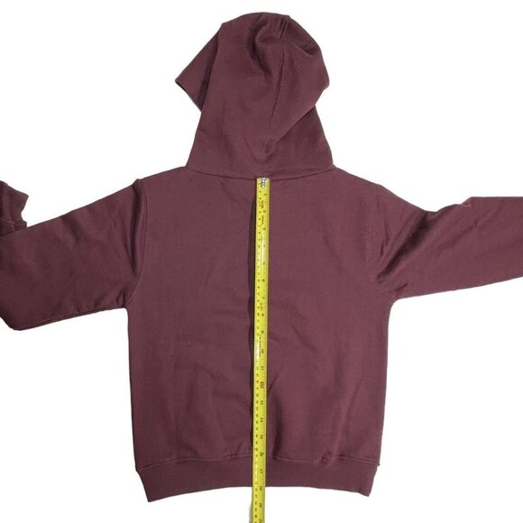 GTM SPORTSWEAR Unisex‎ Kids Fleece Hoodie Sizes YS/YM/YXL Burgundy Maroon NWT - Picture 11 of 11